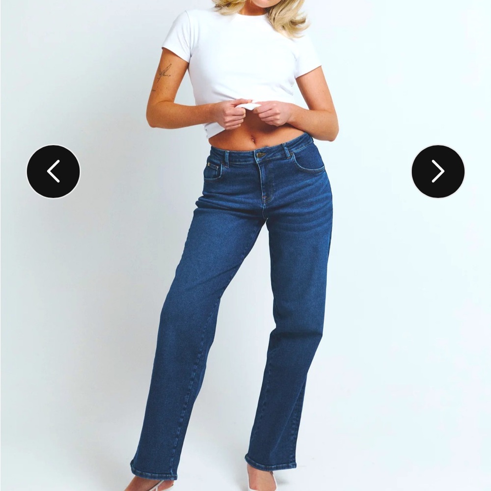 Ambela ‘relaxed’ Stretch Straight Leg Jeans UK 14